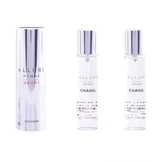 ALLURE HOMME SPORT COLOGNE travel spray and two refills 3 x 20 ml